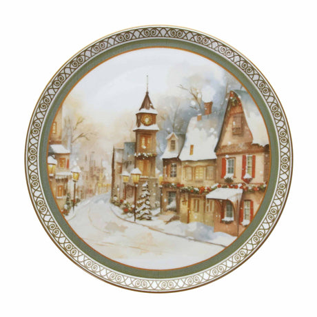 tognana tognana piatto panettone cinzia christmas carol natale 31 cm porcellana multicolor ean 8056444084467