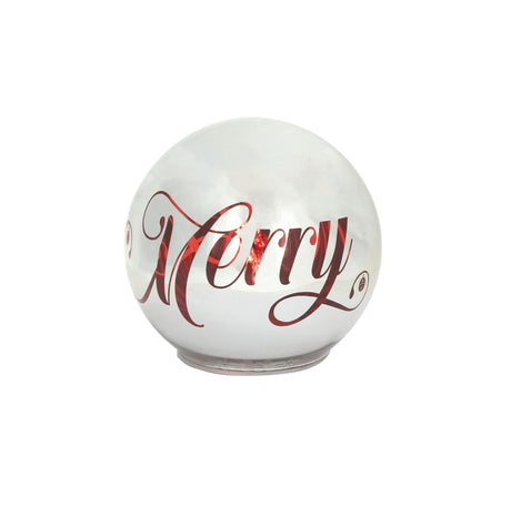 tognana tognana sfera natale con led d 15 cm christmas mirror silver vetro rosso ean 8056444359350