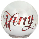 tognana tognana sfera natale con led d 18 cm christmas mirror silver vetro rosso ean 8056444359442