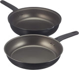 AGNELLI Doppelter Ofen aus Aluminium mit Antihaftbeschichtung und Bakelit-Griffen D 28 cm