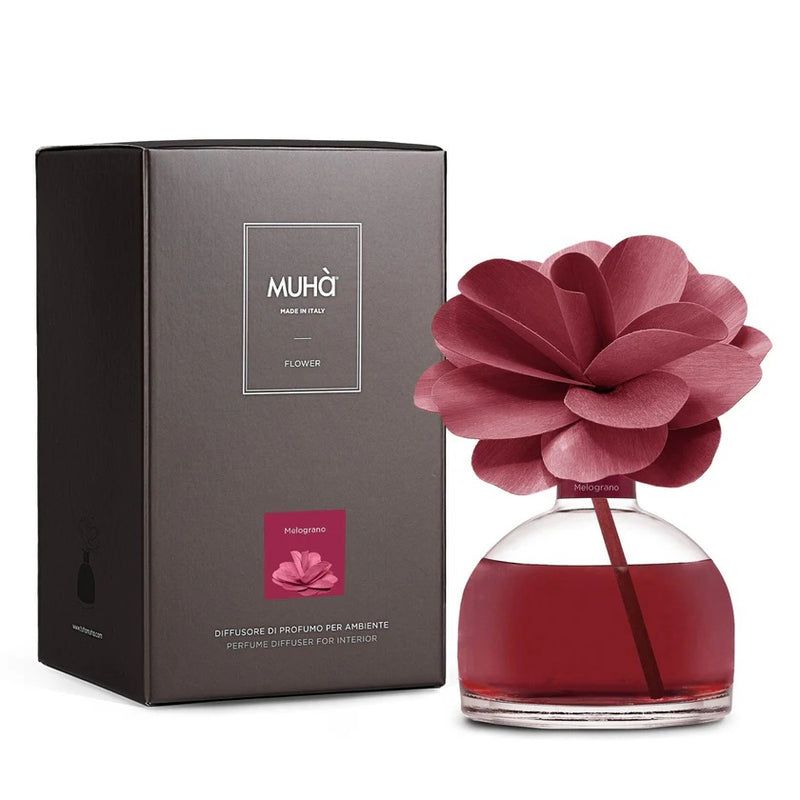 Muhà Flower Profumierer Diffuser Camelia 200ml Granatapfel