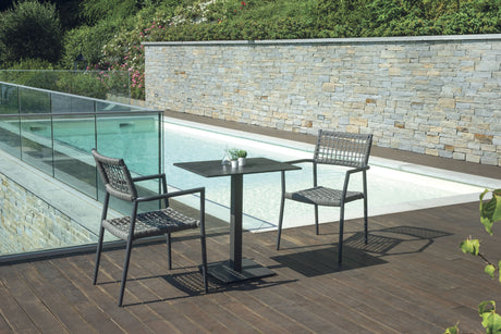 Moia Greenwood Tischplatte aus HPL Schiefer 55x70 cm – Platte für Außentisch