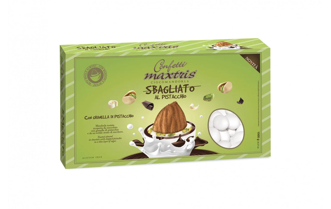 Maxtris Dragees Sbagliato mit Weißer Pistazie 1 kg