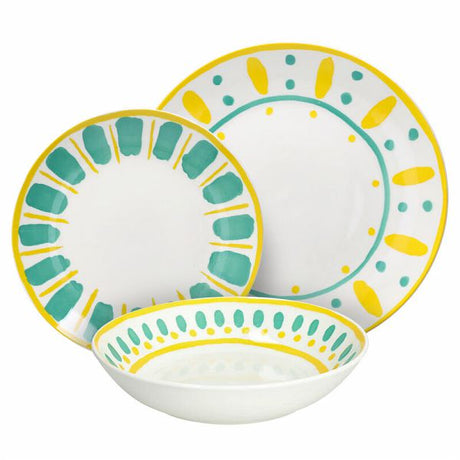Tognana Servizio Tavola Madison Vietri 18 Pz Porcellana Multicolor
