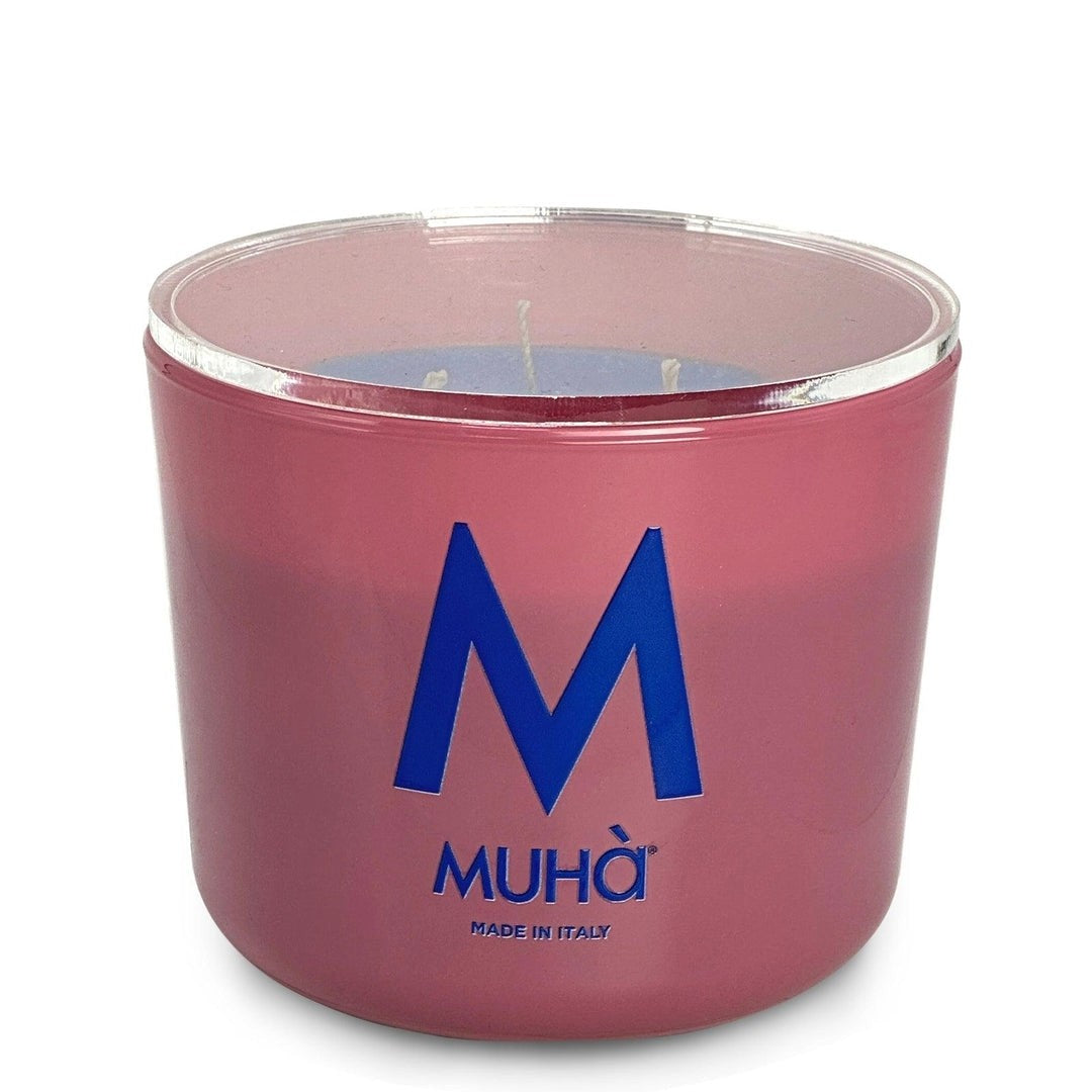 Muhà Duftkerze Leinen und Baumwolle 270 g Ø8,9xH9,5 cm – Aromatische Dekorkerze und Geschenkidee