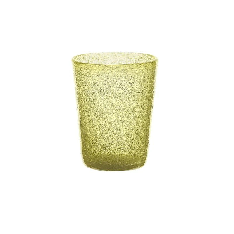 Zani Serafino Memento Tumbler Wasserglas Kiwi aus Glaspaste