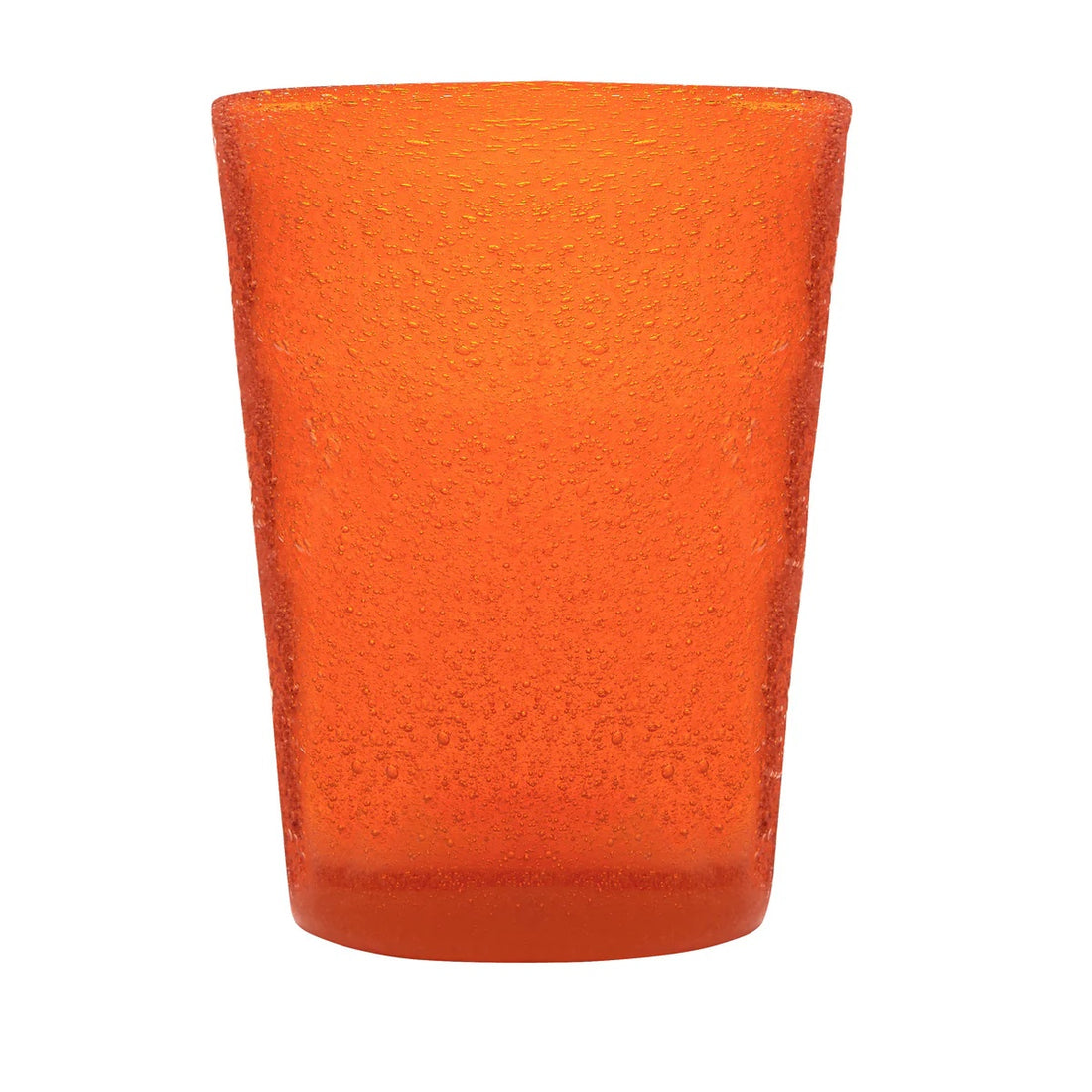 Zani Serafino Wasserglas Tumbler Orange aus handwerklich gefertigter Glaspaste