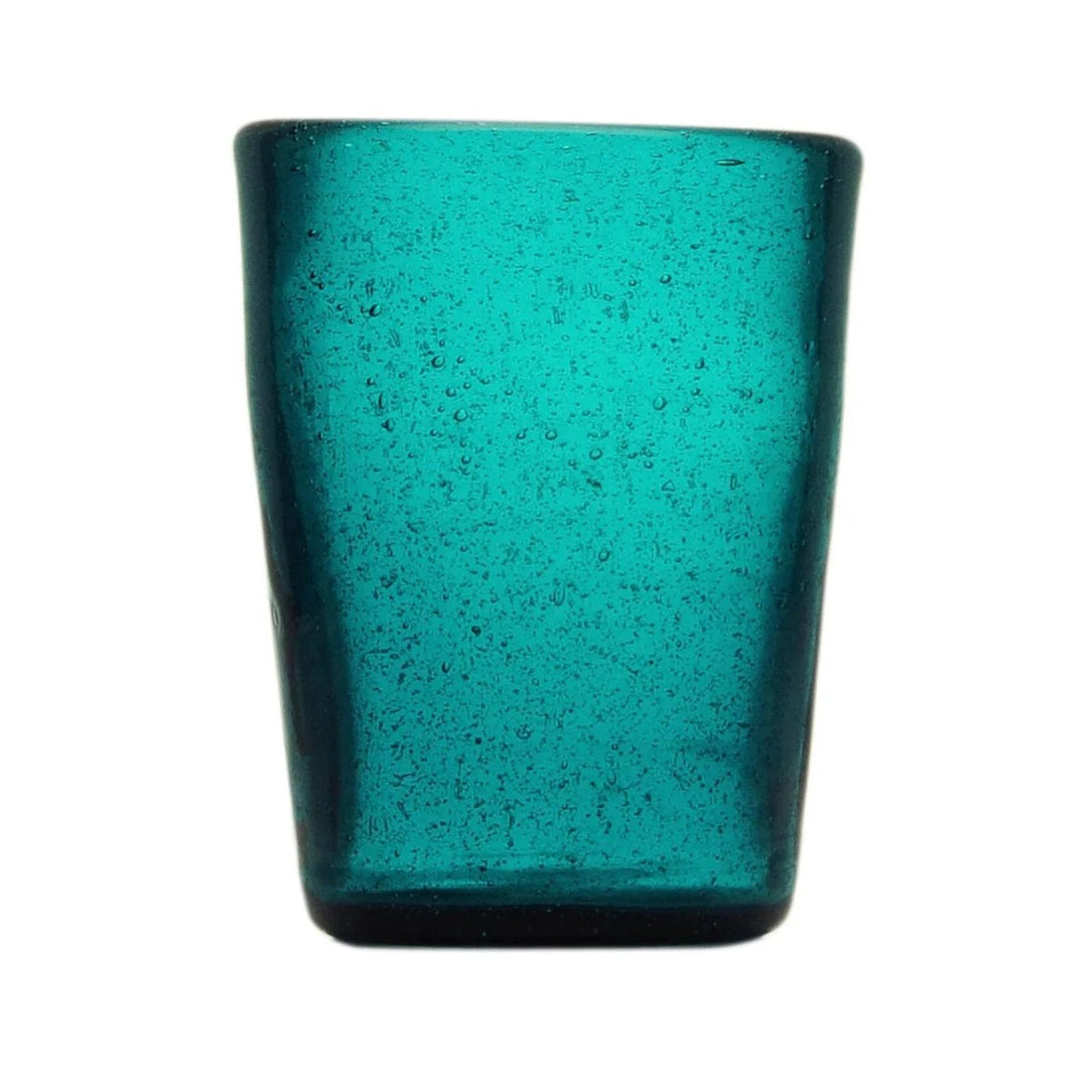 Zani Serafino Wasserglas Tumbler Petrol aus Glaspaste
