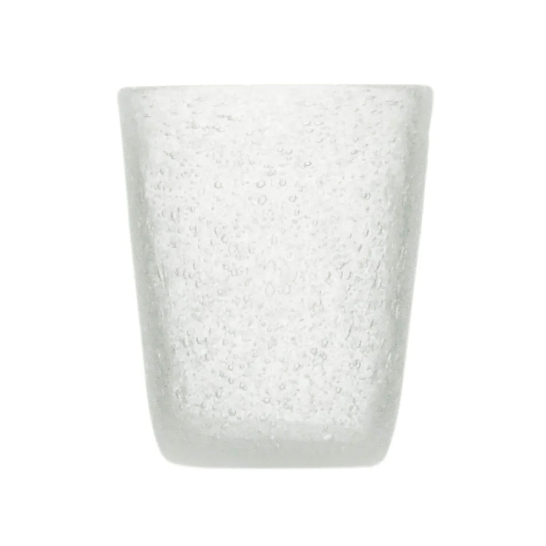 Zani Serafino Wasserglas White Transparent aus Glaspaste