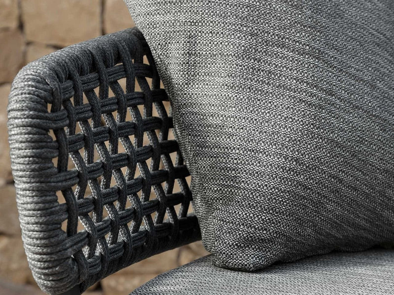 Talenti Salotto Moon Sofa, 2 Sessel und Couchtisch Carbon