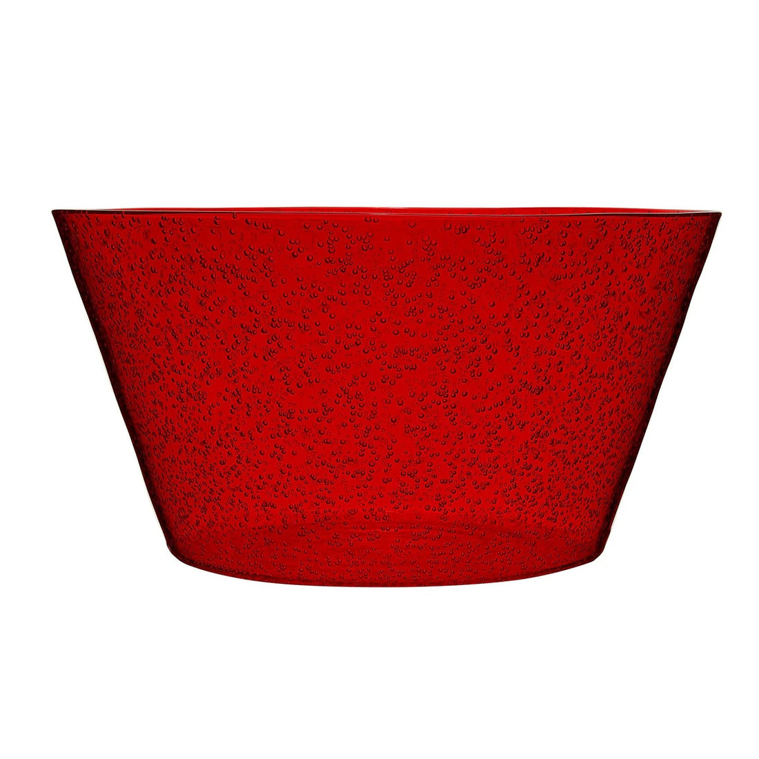 Zani Serafino Memento Synth Bowl Salatschüssel Tischmitte aus rotem Methacrylat
