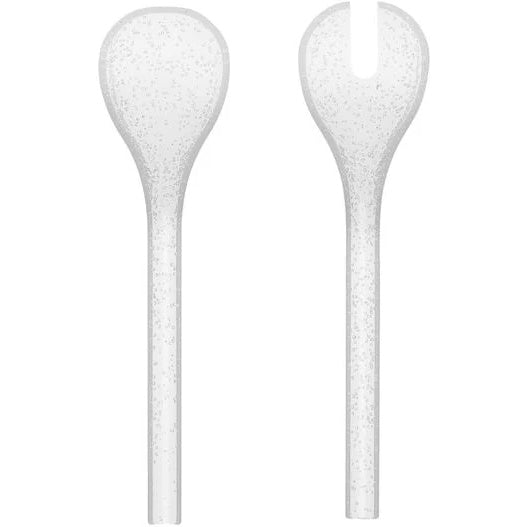 Zani Serafino Salatbesteck Memento Synth Weiß aus Methacrylat