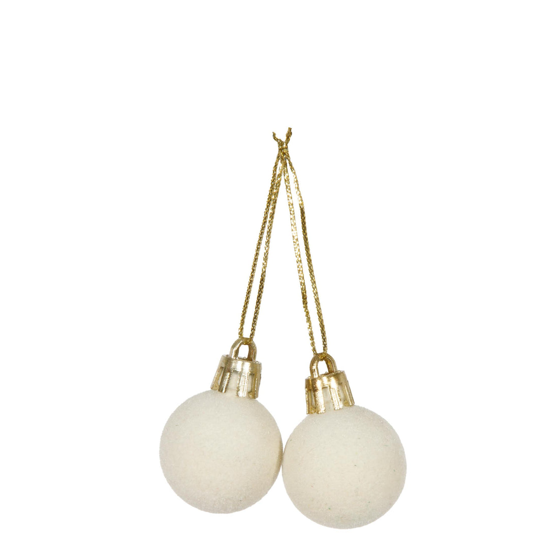 Piovaccari Set mit 12 weißen Weihnachtsglöckchen Ø 2 cm – Dekorative Glöckchen für Weihnachtsbaum, Girlanden, Dekoration und Basteln