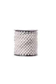 ARPIMEX Perlenkette Weihnachten D 6 mm L 10 m Kunststoff Weiß
