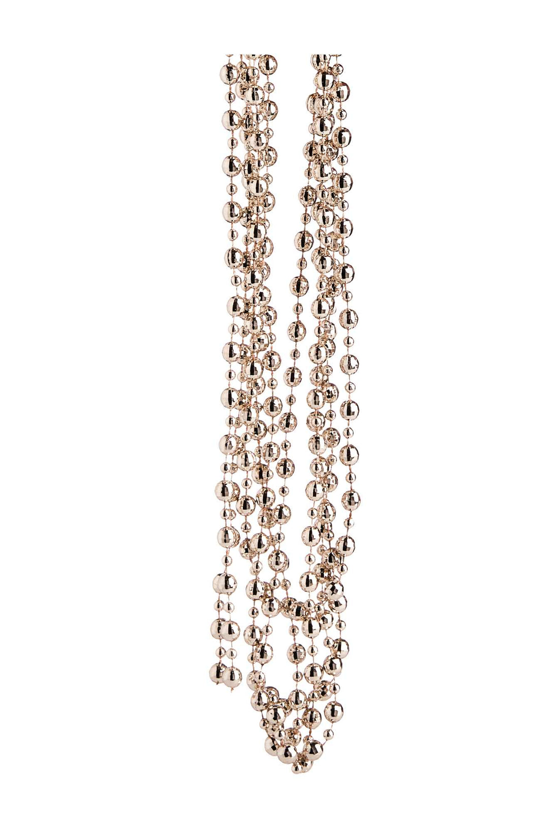 ARPIMEX Weihnachtskette Kunststoffperlen D 8 mm 2,7 m Gold Hell
