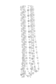 ARPIMEX Weihnachtskette Kunststoffperlen D 8 Mm 2,7 m Weiß