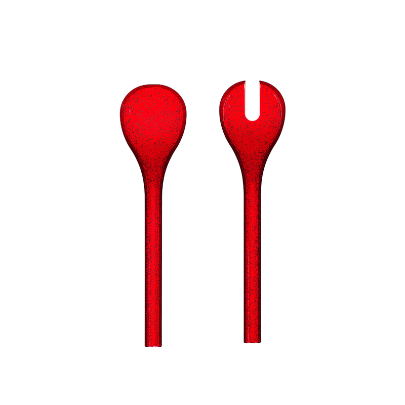 Zani Serafino Salatlöffel Salad Server Me Synth Methacrylat Rot
