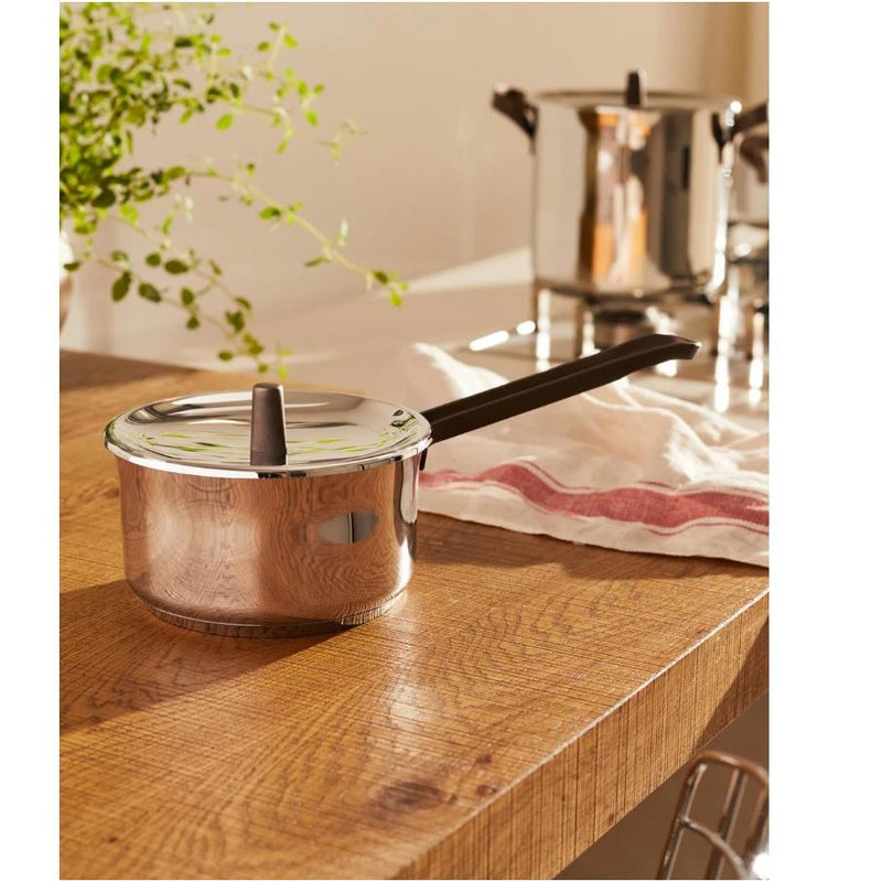 Alessi Edo Kasserolle mit langem Griff Durchmesser 16 cm