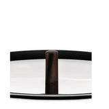 Alessi Edo Deckel Edelstahl mit braunem Knopf