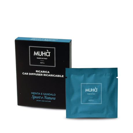 Muhà Refill Auto Minze und Sandelholz - Raumduft Nachfüllung