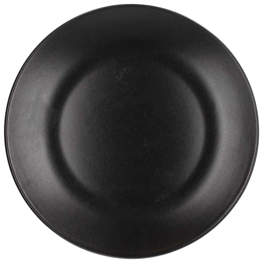 Tognana Ritual Super Strong Piatto Piano in Stoneware Nero Ø26xH2,5 cm – Piatto Resistente in Gres per la Tavola
