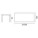 Moia Greenwood Arenzano Ausziehbar Anthrazit Holzoptik 211/276 cm