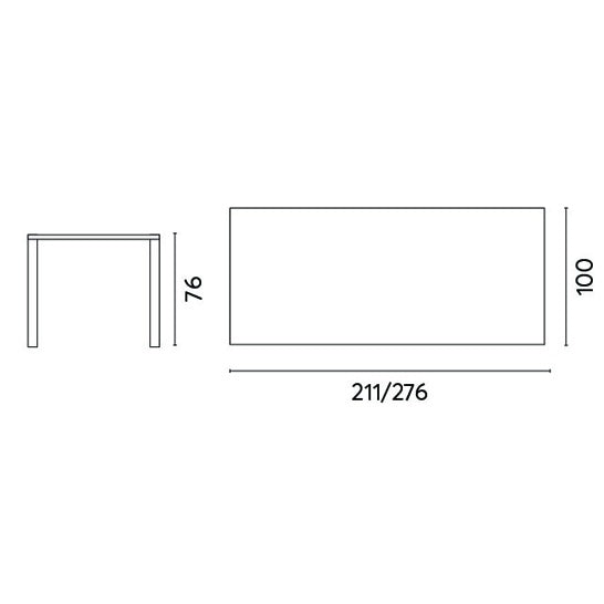 Moia Greenwood Arenzano Ausziehbar Anthrazit Holzoptik 211/276 cm