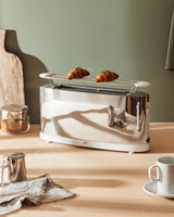 Alessi Toaster mit Brötchengrill Weiß