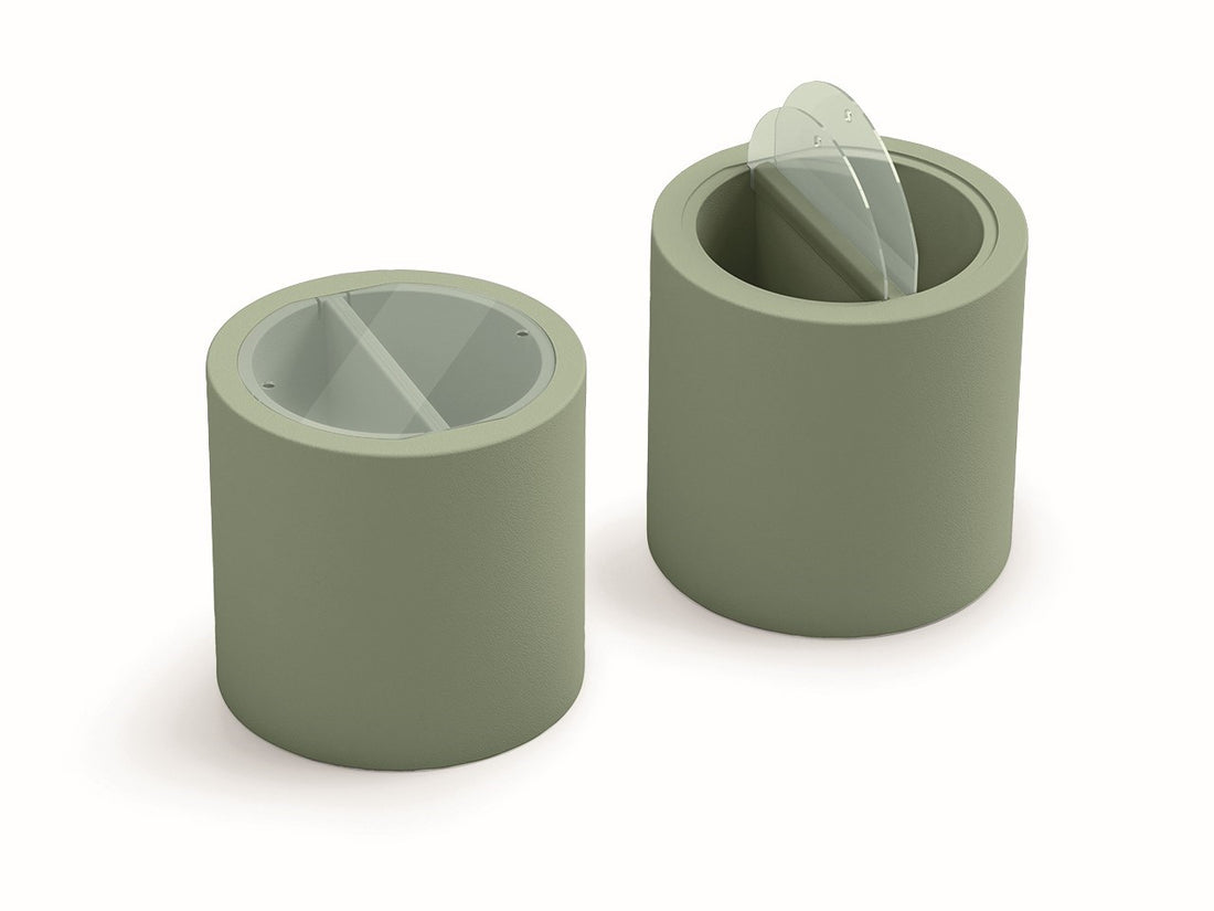 Veca S.p.a. Tisch Blok Party Zylindrisch D 55 Cm Jadegrün