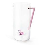 wd lifestyle wd lifestyle caraffa vetro borosilicato cc 12 lt decoro fenicottero ean 8053300577347