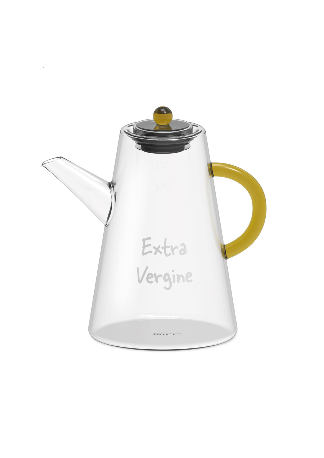 WD LifeStyle Ölkanne aus Borosilikatglas 500 ml Transparent