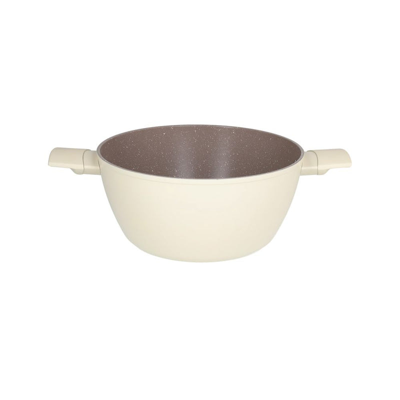 Tognana Batteria di Pentole 11 Pezzi  Modulo Champagne in Alluminio Beige – Set Pentole e Casseruole per la Cucina