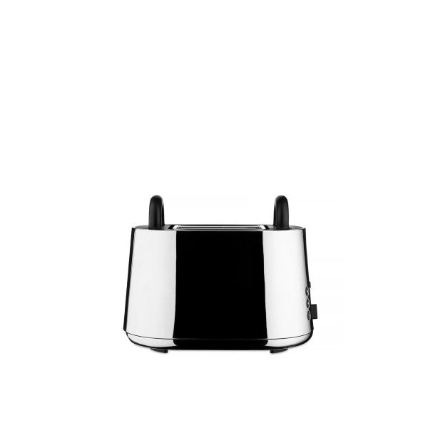 Alessi Toaster Toru Schwarz aus Edelstahl und Thermoplastharz