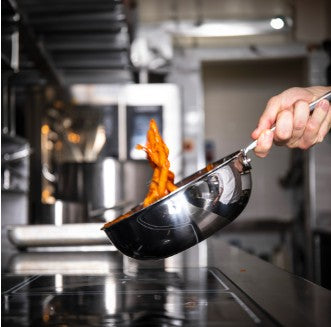 AGNELLI Schwenkpfanne Alu-inox 3-schichtig poliert mit 1 Griff Ø 24 cm