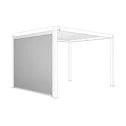 L'Arcolaio Verdunkelungsmarkise mit Selbstaufroller für Pergola aus Textilene 3 m Weiß