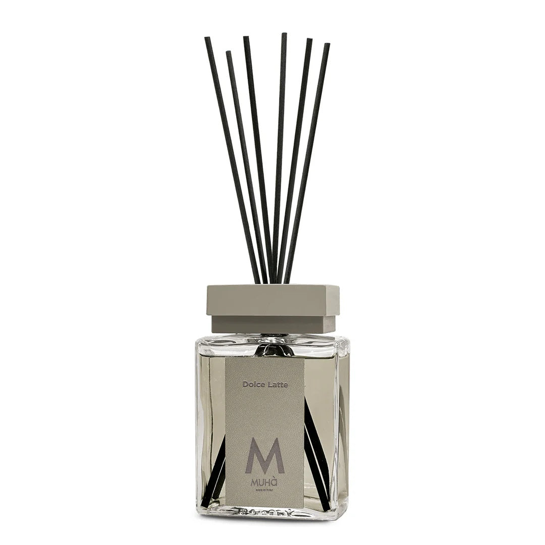 Muhà Luxe Perfume Raumdiffusor mit Stöbchen Dolce Latte 200 Ml