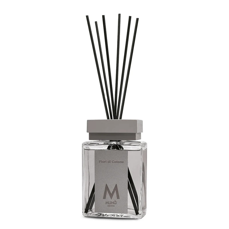 Muhà Luxe Perfume Raumduft mit Stäbchen Baumwollblüten 200 ml