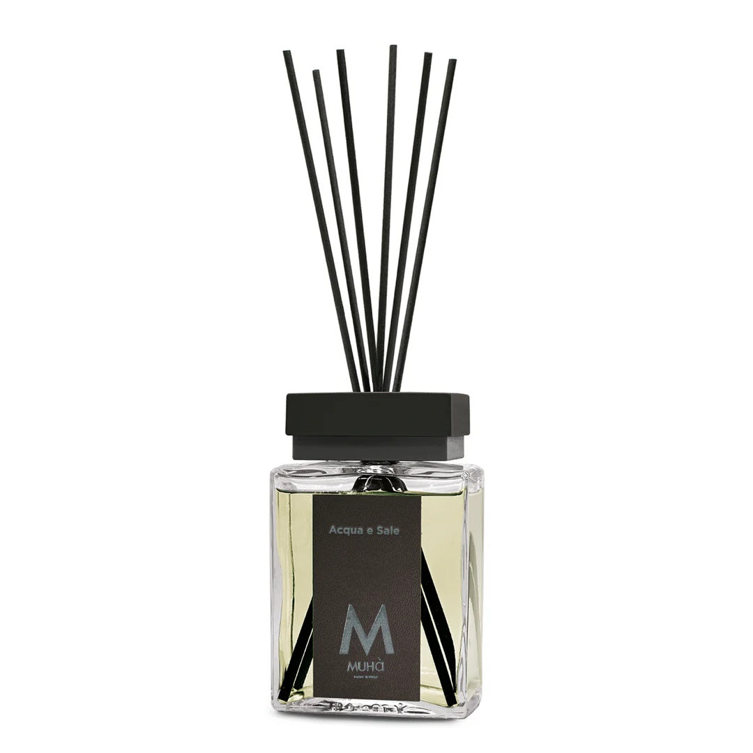 Muhà Luxe Perfume Diffuser Ambiente mit Stäbchen Wasser und Salz 200 ml
