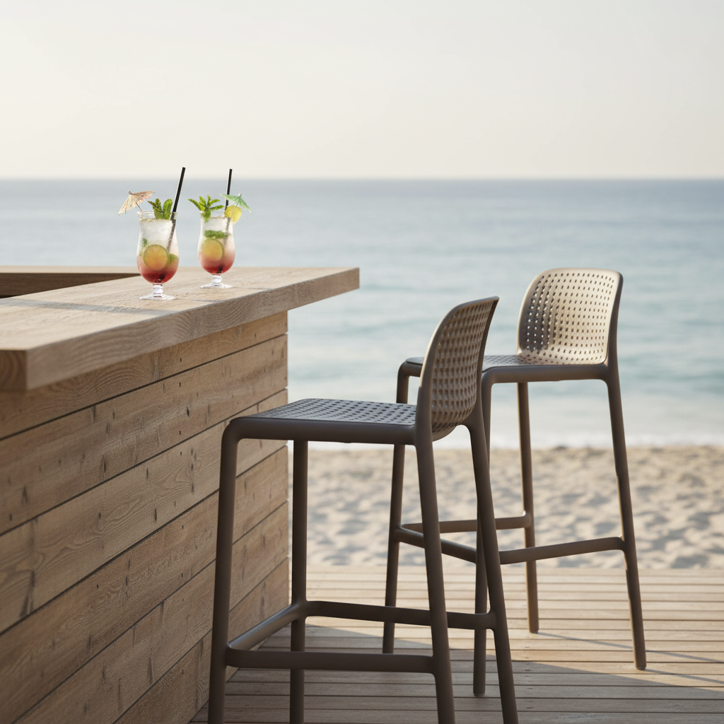 Beach club bar