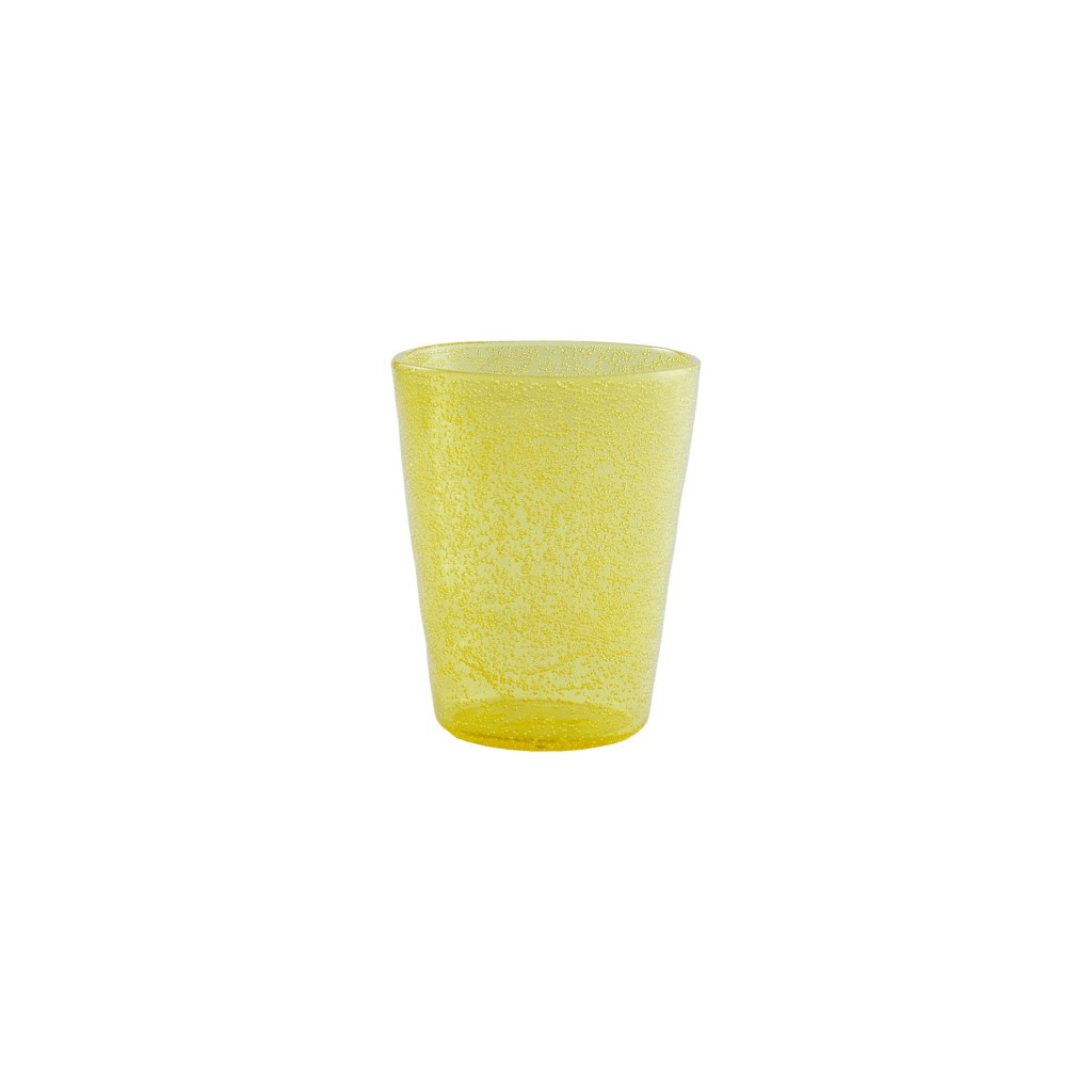 Zani Serafino Memento Synth Wasserglas Gelb aus Kunststoff