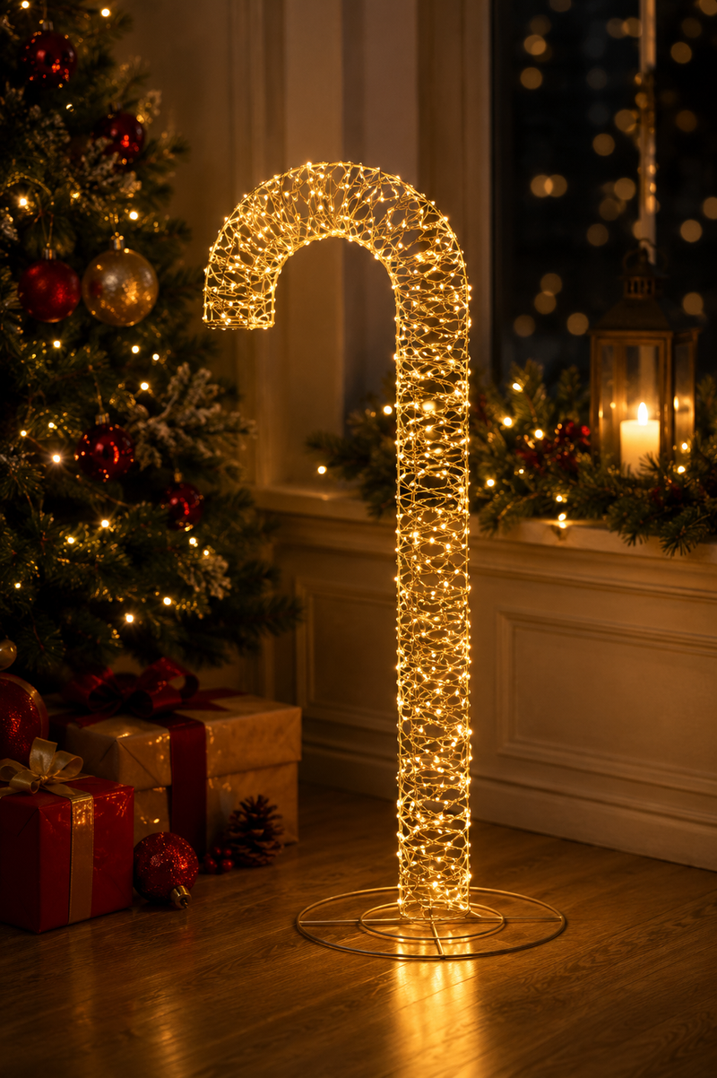 Ad Trend Weihnachtsstab 600 LEDs 34 x 35 x 100 cm Gold