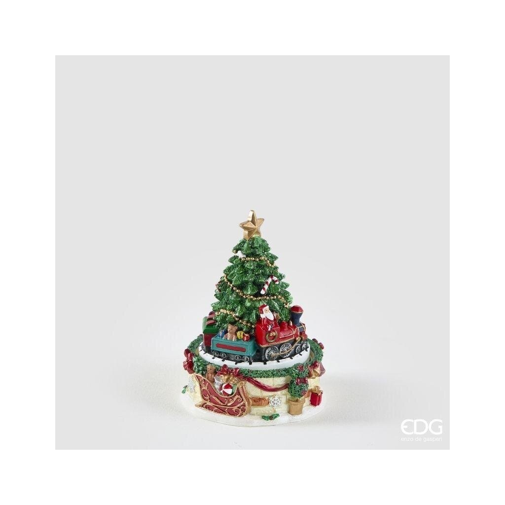 EDG Enzo De Gasperi Spieluhr Zug Kiefer H16 Weihnachten Grün Rot
