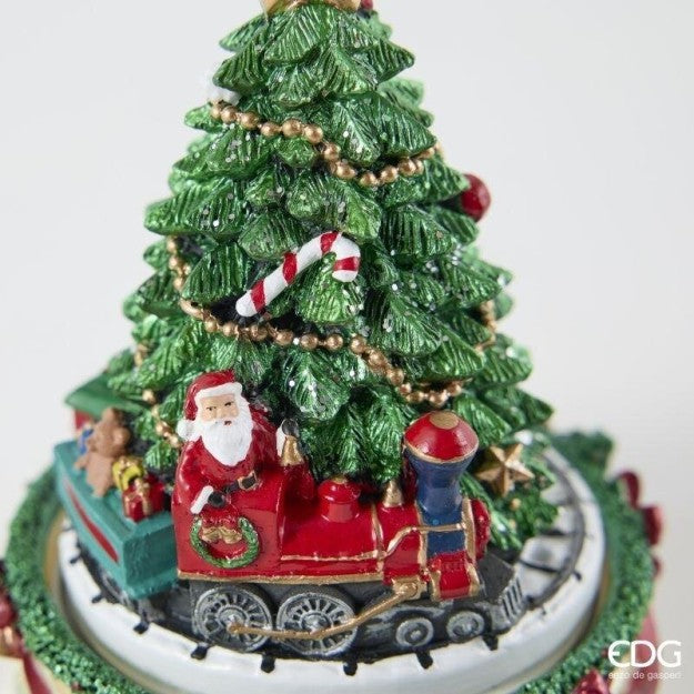 EDG Enzo De Gasperi Spieluhr Zug Kiefer H16 Weihnachten Grün Rot