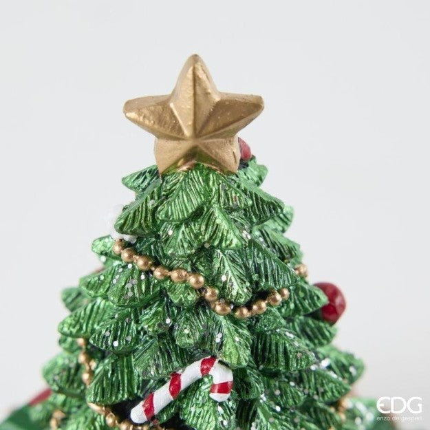 EDG Enzo De Gasperi Spieluhr Zug Kiefer H16 Weihnachten Grün Rot