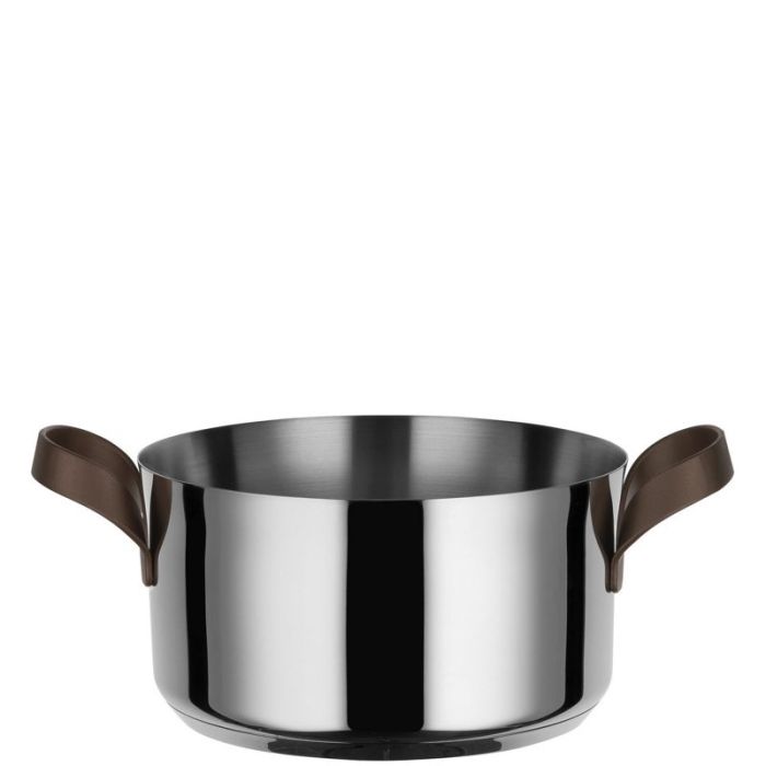 Alessi Edo Kochtopf mit zwei Henkeln aus Edelstahl Ø20 cm