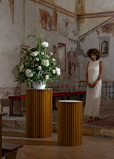 Cupido&Co. Cilindro Carta Av. Pieghevole con Vassoio D 450 Mm H 800 Mm Beige
