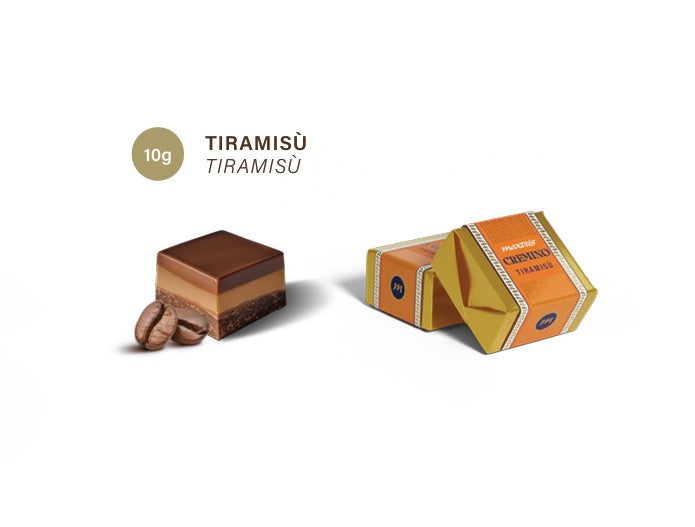 Maxtris Cremino Tiramisù Astuccio 100 g – Cioccolatini Cremini al Gusto Tiramisù in Confezione Regalo Natalizia – Idea Regalo di Natale