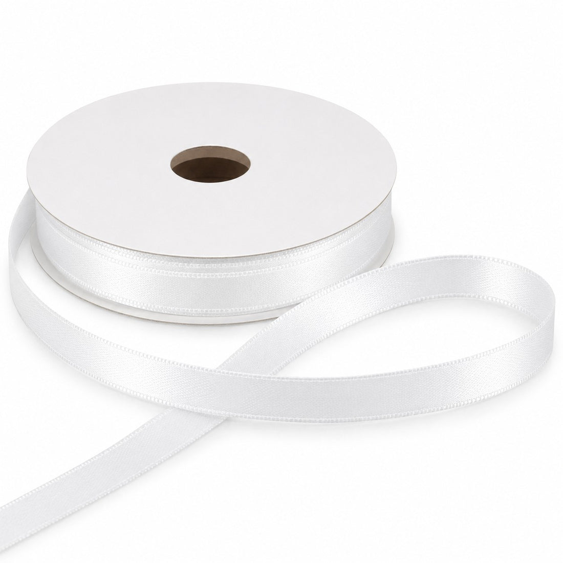 ETM Doppeltes Satinband 6 Mm 50 Mt Weiß