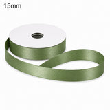 ETM Doppelseitiges Satinband Farbe Salbeigrün 15 mm x 50 m