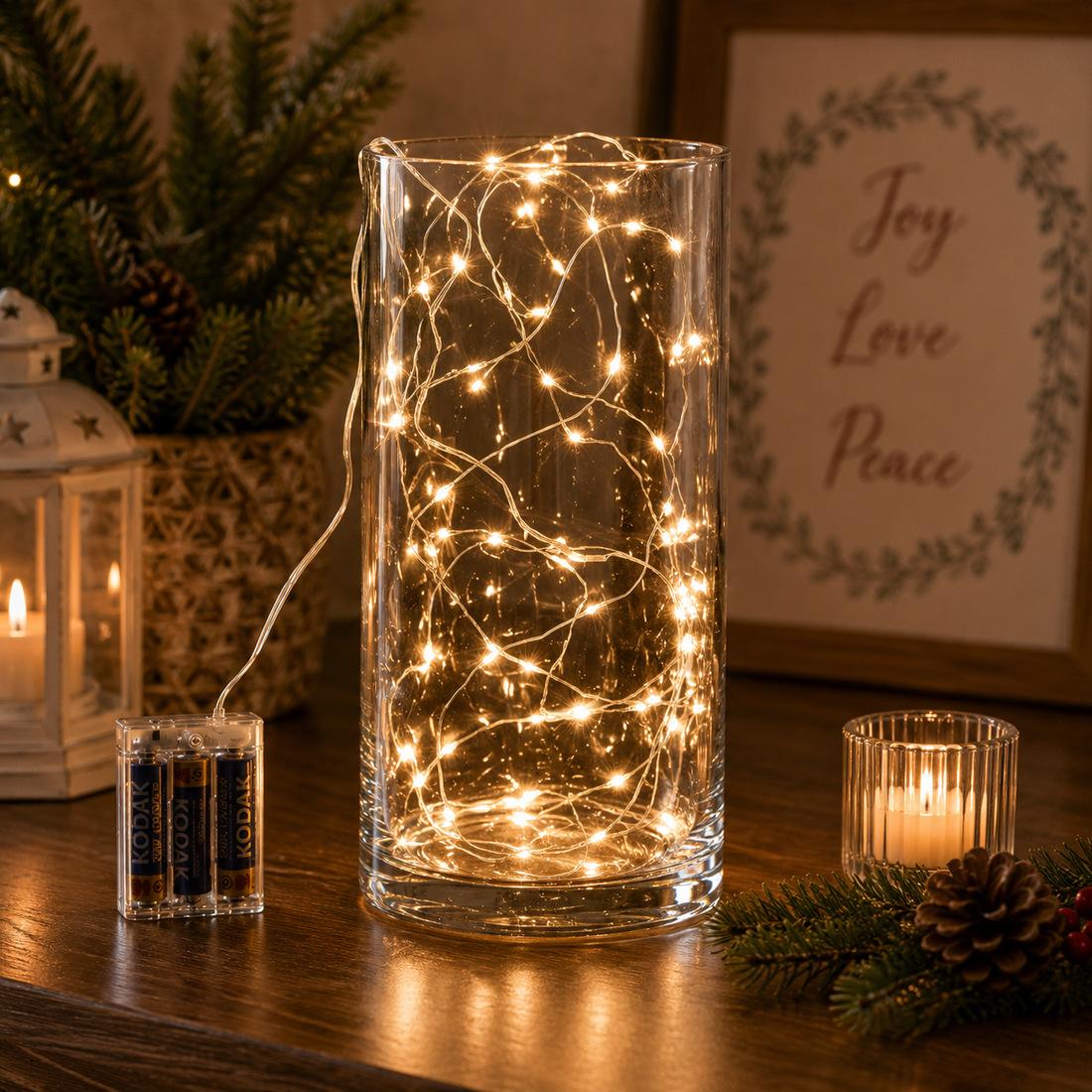 EDG Enzo De Gasperi Weihnachtslichter MicroLed X 40 2,9 + 50 Cm Elfenbein